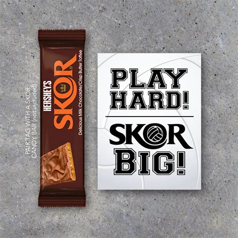Volleyball SKOR BIG Tags – Printable Sports Tags for Volleyball Game