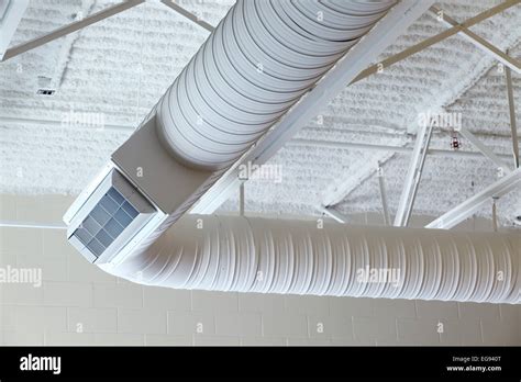 Duct Work In A Modern Commercial Hvac System Stock Photo Royalty Free