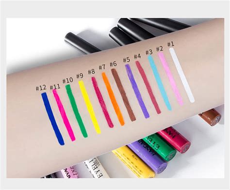 Buy Bestland 12 Colors Matte Liquid Eyeliner Set Rainbow Colorful Neon