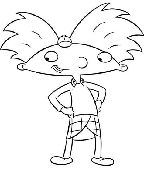 Coloring book for kids, children, toddlers, presc. How To Draw Arnold In Hey Arnold Coloring Pages : Bulk ...