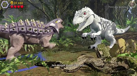 Lego Jurassic World Indominus Rex Vs Ankylosaurus Youtube