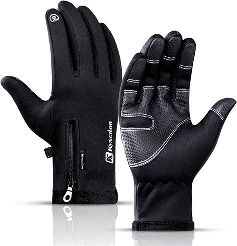 Kyncilor Winter Outdoor Gloves Five Finger Sensitive Touch