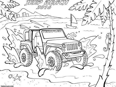 Jeep Coloring Pages At Free Printable Colorings