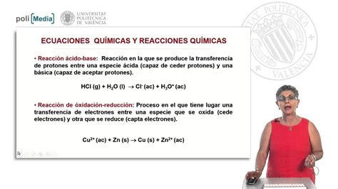 Ecuaciones Químicas Y Reacciones Químicas 1422 Upv Youtube