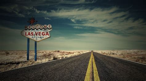 Welcome To Las Vegas Road 1080p Hd Wallpaper Vegas Wallpaper