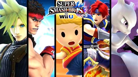 Super Smash Bros All Dlc Character Trailers Cloud Strife And More Wii