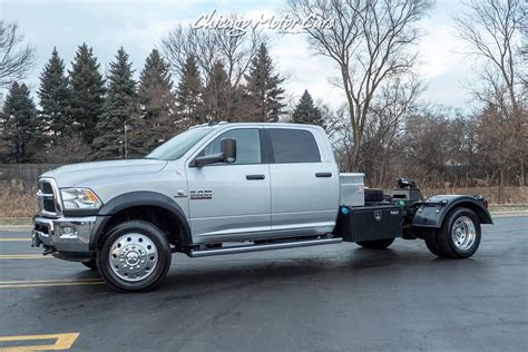 Used 2018 Ram 5500 Slt Crew Cab 84 Ca 4x4 67l I6 Diesel Truck Loaded