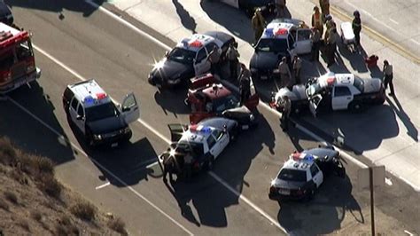 Palmdale Pursuit Ends With Crash On 14 Freeway Nbc Los Angeles