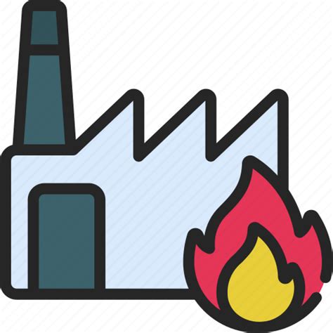 Incinerator Factory Incineration Plant Fire Icon Download On
