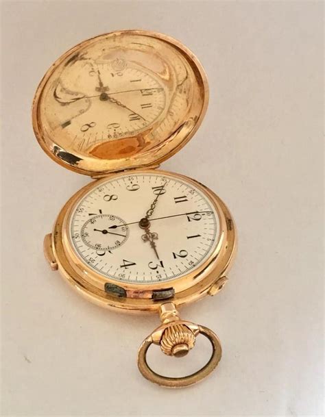 18 karat gold invicta quarter repeater chronograph full hunter pocket watch at 1stdibs invicta