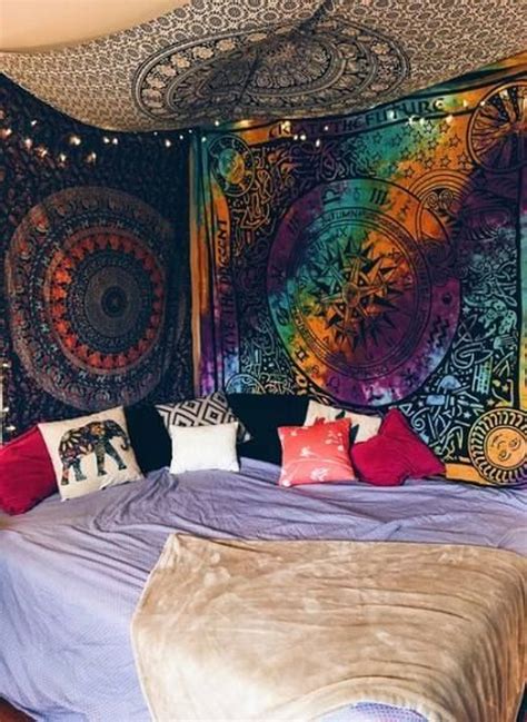 34 Hippie Bedroom Ideas  Wohnzimmer Ideen