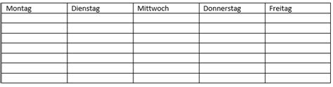 Blutdruck und blutdruckwerte einfach erklart. Tabelle Zum Ausdrucken 4 Spalten / Wochenplan Vorlage ...