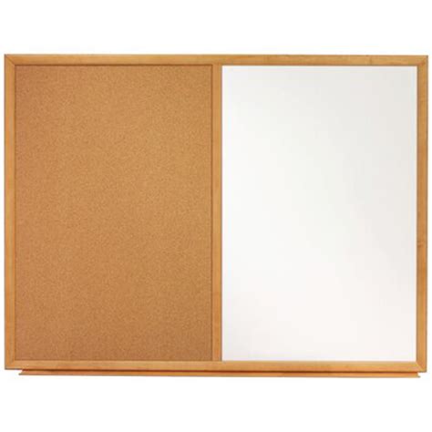 Quartet Standard Combination Whiteboardcork Bulletin Board With Oak