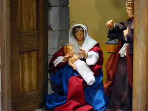 The Message Of The Child Nativity Scenes Door Nativity Scene
