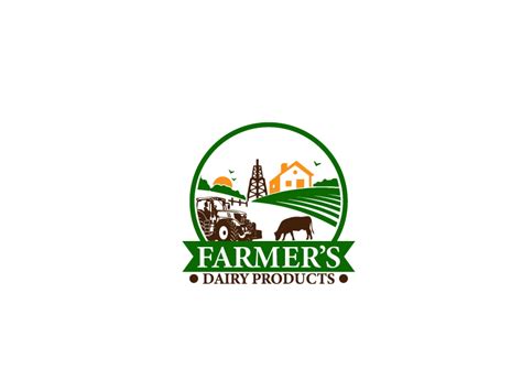 Upmarket Elegant Dairy Farm Logo Design For Farmers Dairy Products