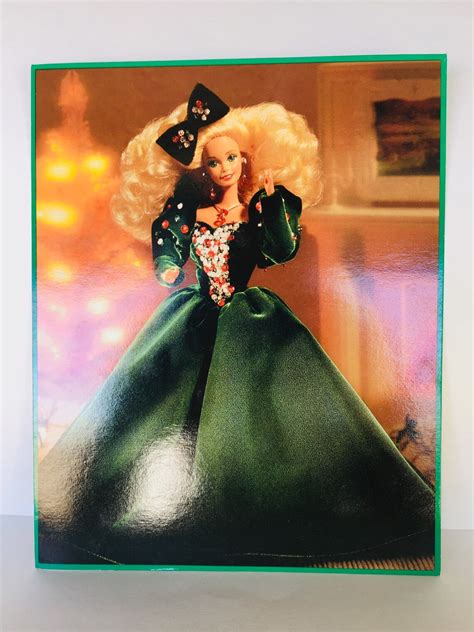 Vintage Happy Holidays Special Edition Barbie 1991 Mattel Etsy