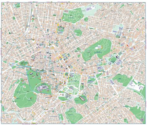 Map Of Athens Tourist Attractions And Monuments Of Athens