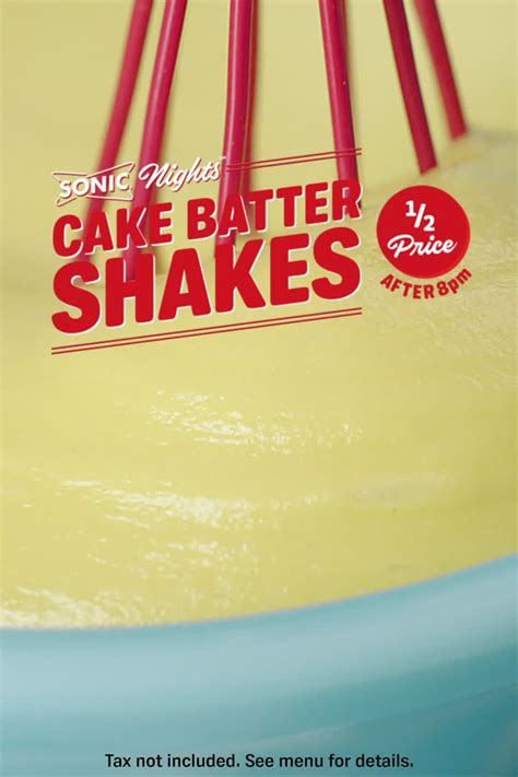 Cake Batter Milkshake Sonic Nu Lilley