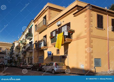 Pozzuoli Italy November 03 2015 View Of The Typical Residential