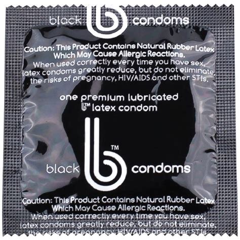 B Condoms Lubricated Black Color Help Center For Lgbt Health And Wellness