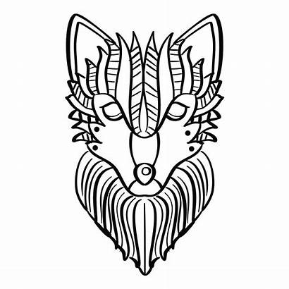 Coloring Wolf Vector Adult Vecteezy Clipart Graphics