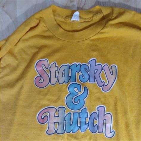 Vintage 70s Starsky And Hutch Logo Heat Transfer T Shirt Gem