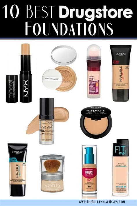 Top 10 Best Foundations At The Drugstore Best Drugstore Foundations