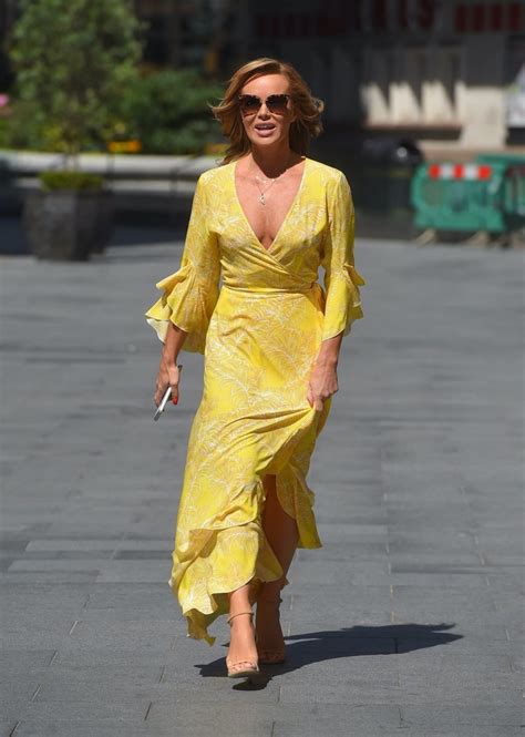 Amanda Holden Displays Her Pokies In A Yellow Dress 67 Photos