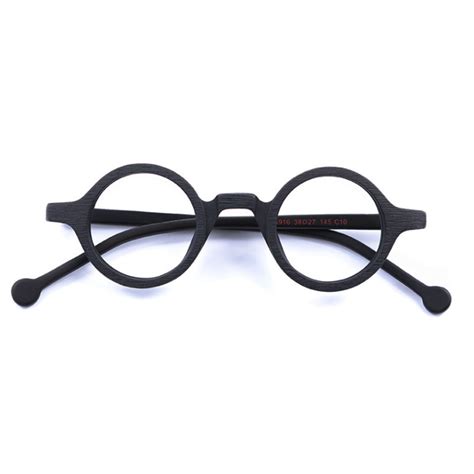38mm Vintage Small Round Eyeglass Frames Acetate Rx Able Spectacles