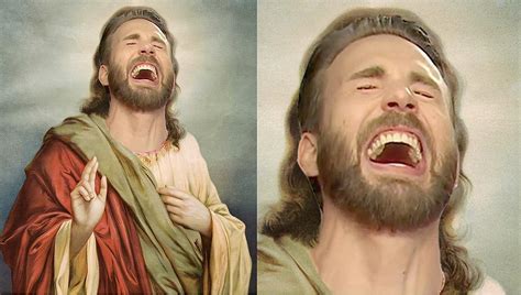 Jesus Laughing Portrait