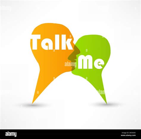 Talk Me Concept Speech Bubbles Stock Vector Image And Art Alamy