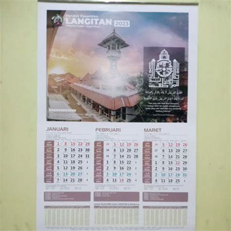 Jual Kalender Ponpes Langitan 2023 Shopee Indonesia