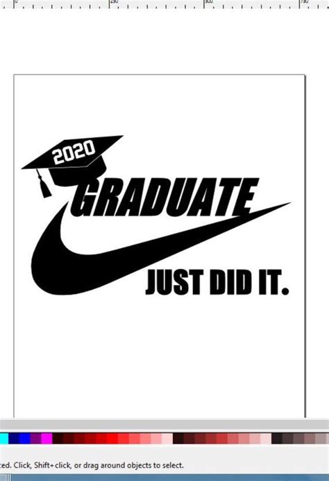 Original Graduate 2020 Nike Just Did It Swoosh Svg Etsy In 2021 Graduation Signs Graduation
