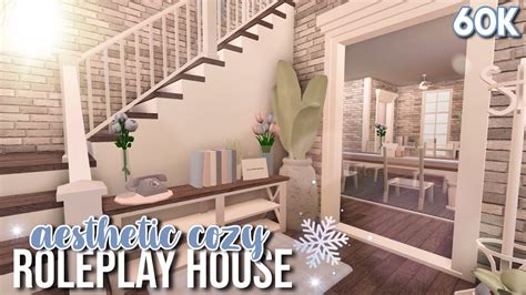 Bloxburg Aesthetic Cozy 2 Story Roleplay Home No Large Plot Speed
