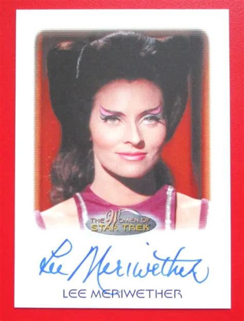 Star Trek The Women Of Lee Meriwether Autograph Card Rittenhouse 2010