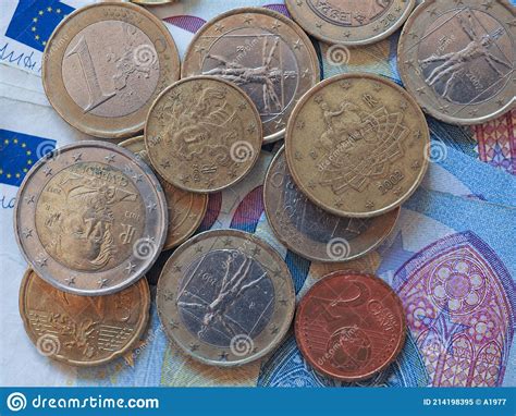 Euro Notes And Coins European Union Stock Image Image Of Sell