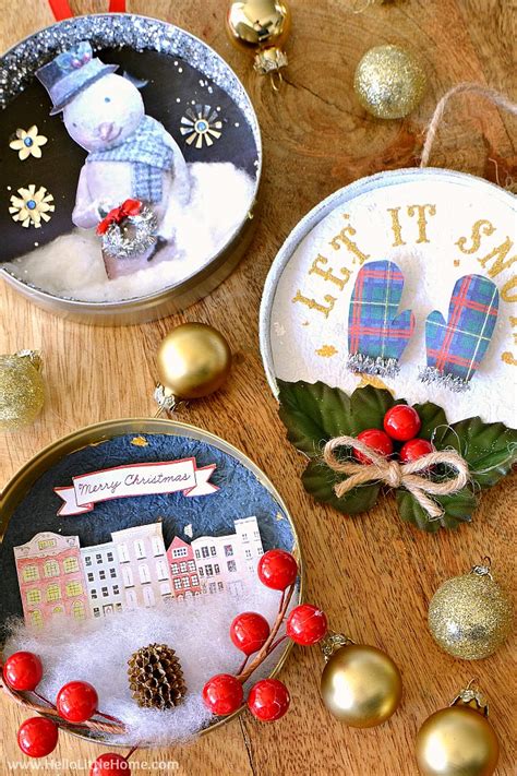 Make a christmas tree ornament, it doesn't have to be a recent one. DIY Vintage Christmas Ornaments | Hello Little Home