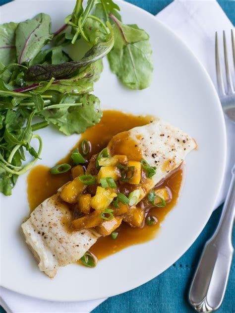 Halibut With Pineapple Soy Ginger Sauce A Le Creuset Giveaway