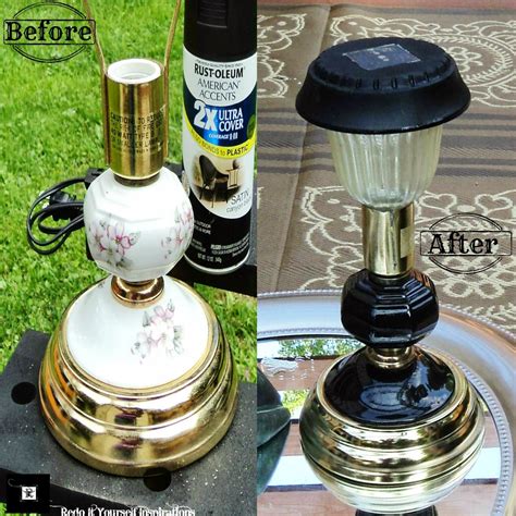 When i first tried to do my own landscape lighting, i had a really hard time finding any information that would tell. DIY Outdoor Solar Lighting from Recycled Lamps | Home Design, Garden & Architecture Blog Magazine