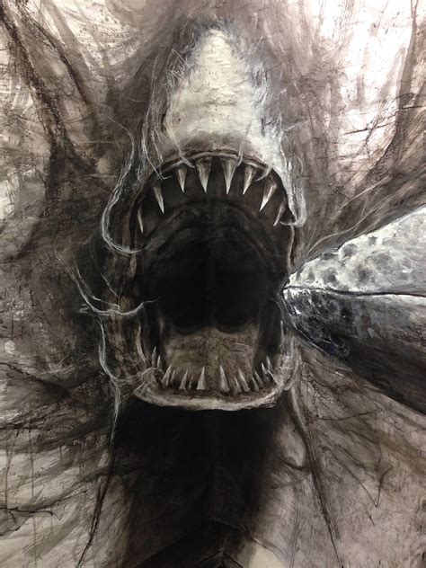 Awesome 3d Drawings Of Shark On Inspirationde