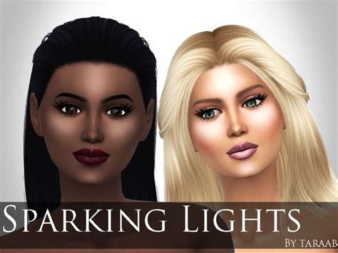 Sparkling Lights Face Highlighter By Taraab At Tsr Via Sims 4 Updates