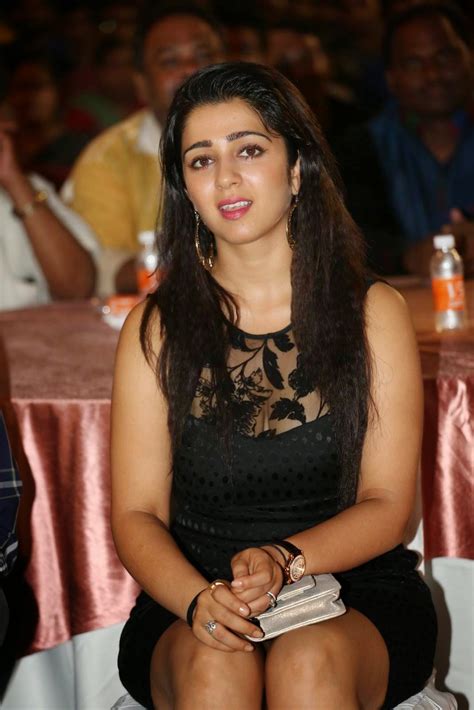 South Actress Charmi In Hot Black Dress At Days Movie Audio Launch