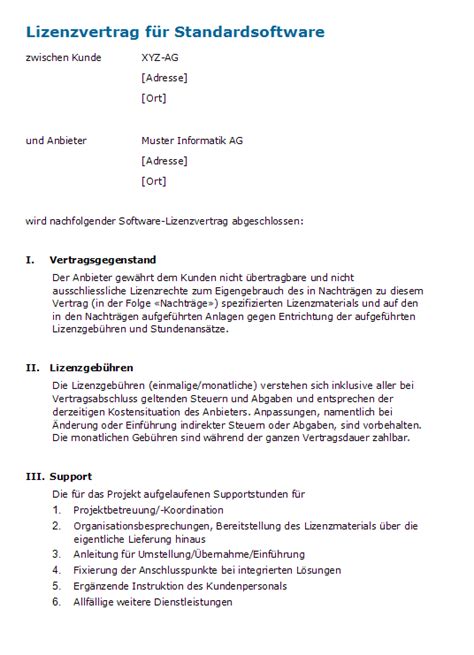 Muster für einen kooperationsvertrag zwischen forschungseinrichtungen und gewerblichen unternehmen 05/11. Muster Dienstleistungsvertrag Schweiz