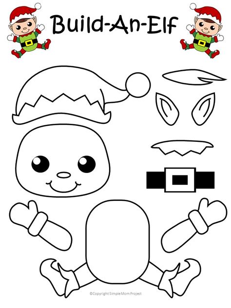Printable Snowman Craft With Free Template Elf Crafts