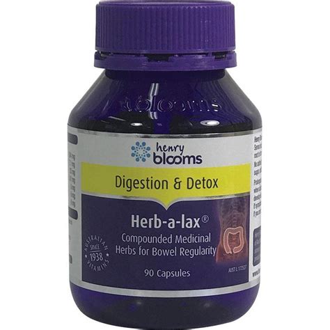 Blooms Health Products Herb A Lax Supplement Australia Blooms Health