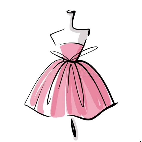 Pink Dress Mannequin Stock Illustrations 724 Pink Dress Mannequin