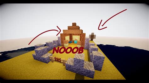 Minecraft The Noob House Tutorial Youtube