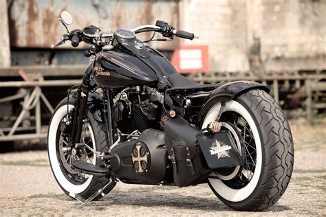 Harley Davidson Softail Crossbones Bobber Fondo De Pantalla De La