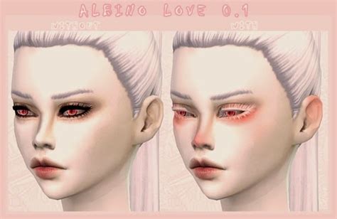 My Sims 4 Blog Albino Love Face Overlay And Pale Vampire Skin By