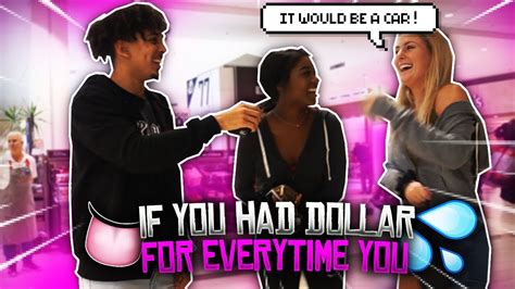 If You Had A Dollar For Every Time You 💦👀 What Could You Buy Public Interview Youtube